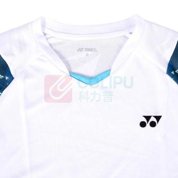 尤尼克斯 YONEX 羽毛球服运动短袖短裤套装男 1103025BCR XL/O (白色)