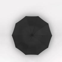 安赛瑞 雨伞 8E00380 款式:小米手柄 面料:黑胶布 (灰色)