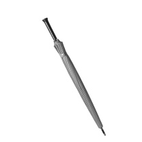 安赛瑞 直杆伞 7A00772 24骨 收起尺寸85cm (灰色) 高密度砰击布;伞骨:黑钢;手柄:人造革;中棒:合金