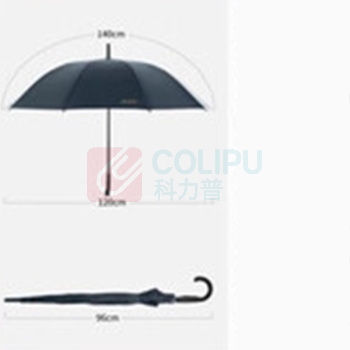 融银之汇 弯柄雨伞长杆商务伞双人加大优质晴雨两用伞定制logo广告伞 96*120cm (黑色、蓝色、绿色随机发货)