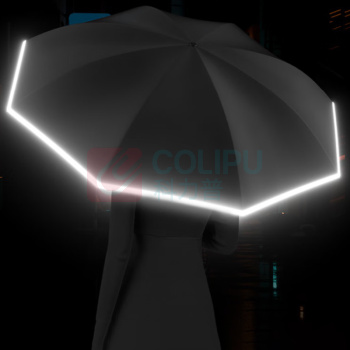 左都 双层直柄反向雨伞 ZD148 57.5cm*8k (星空黑)