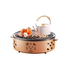火象 多功能碳烤围炉 HXG-WL334 30cm 围炉煮茶 优质精铁+优质锅耳PP+304不锈钢加密烤网