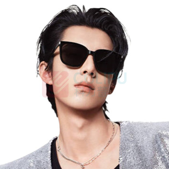 暴龙 眼镜方框男女款偏光防晒太阳镜 BL3151C10 亮黑色(偏光)