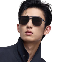 暴龙 眼镜25新品碳纤维镜腿偏光太阳镜飞行员开车驾驶墨镜男 BL8128 C10 (灰色)