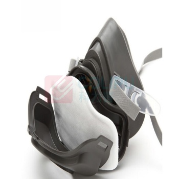 3M 半面罩呼吸器 XH003896871 3200面具+3001滤毒盒 (灰色)