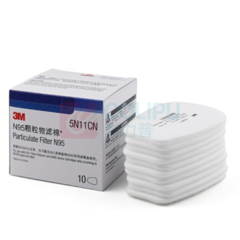 3M N95滤棉防颗粒物粉尘防雾霾 5N11CN 1片装
