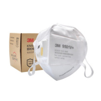 3M 耳戴式自吸过滤式防颗粒物日常防尘口罩25个-盒独立包装 9501V+KN95  (头戴式9502V+KN95)(非医用)