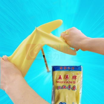 五羊 牛津乳胶手套 M码 10付/打