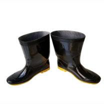 强鹰 QIANGYING 中筒耐酸碱雨鞋 30CM 39码 (黑色)