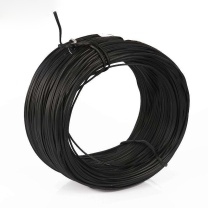 中云智创 塑料PVC扎线包塑光缆通信绑扎带圆形铁芯扎丝绑线 ZX1X200B 铁芯直径1.0mm (黑) 200米/卷