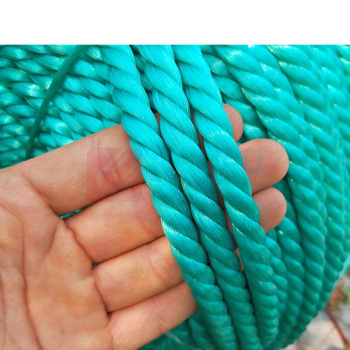 安赛瑞 尼龙塑料绳 φ10mm长约50m 工业用捆绑捆扎绳 货车拉绳晾衣绳 大棚帐篷广告园艺绳 绿色 24549