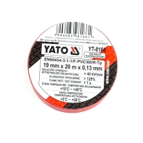 易尔拓 YATO 红色电工绝缘胶带 YT-8166 19MM*20M