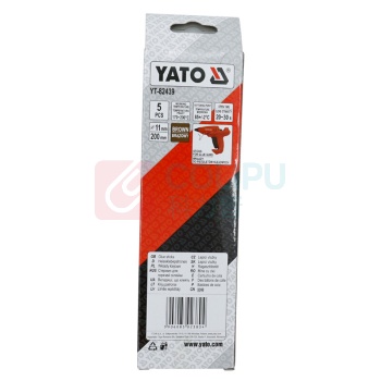 易尔拓 YATO 褐色热熔胶棒 YT-82439 5件套 11.2MM*200MM