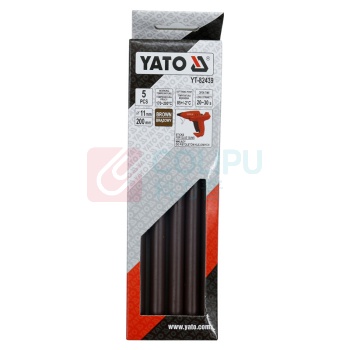 易尔拓 YATO 褐色热熔胶棒 YT-82439 5件套 11.2MM*200MM