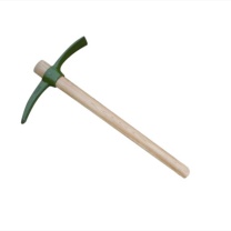 安赛瑞 洋镐 十字镐 木柄钢镐 57cm 锰钢镐头 清洁工具木柄镐 施工户外洋镐头 23943 57cm (军绿色)