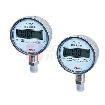 秦仪 数字压力表 YS-100-1M-2-P1-M (0~1MPa，0.2级，接口M20X1.5带电池) 