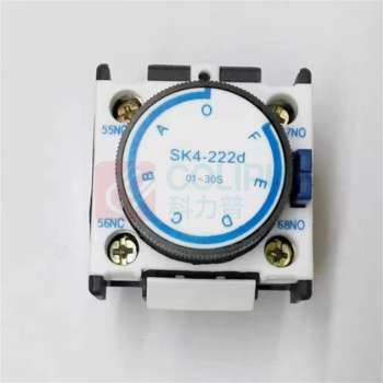 科越莱 空气延时头 SK-222D 绝缘电压：690V，额定电流：10A，额定频率：50-60Hz，通电延时：0.1-30s 