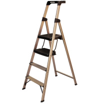 稳耐 四步宽踏板家用梯 234T-3CN 163*58*15cm (香槟色) 1台/包
