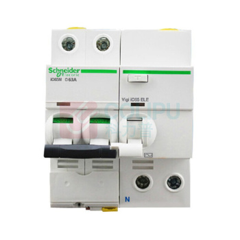 施耐德 Schneider 带漏电保护断路器 ACTI9系列 iC65N 2P 63A 