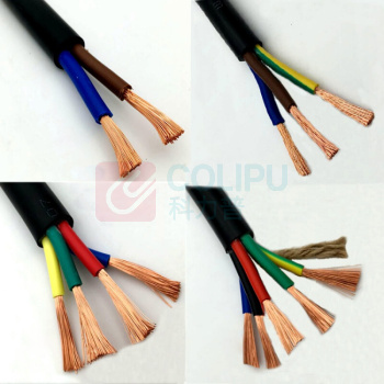 国产三芯胶皮线 1平方 100.