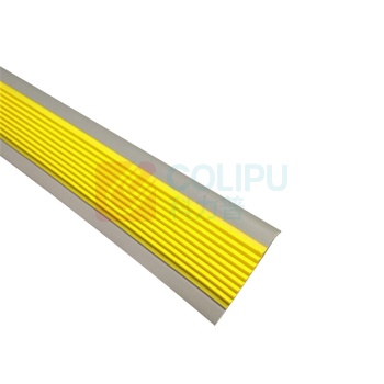 安赛瑞 PVC楼梯包边防滑条 13861 5cm×25m 厚度3mm PVC材质 (黄/灰)