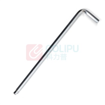鹏工 内六方扳手 5mm 全长160mm 短边34mm 带球头 铬钒钢材质 (银色)