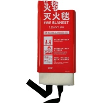 安赛瑞 灭火毯 1mm厚玻璃纤维面料 20393 1.2×1.2m 玻璃纤维面料 (红)