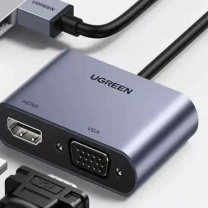 华威 转接头 绿联 HDMI 转VGA公 