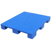 忒真 仓库托盘 吹塑叉车托盘塑料 双面1600*1400*150mm 动2静6 (蓝色)