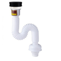 潜水艇 SUBMARINE 配件-小便斗下水 塑料伸缩排水软管 SQ-16 伸缩尺寸27-50CM d72mm ABS