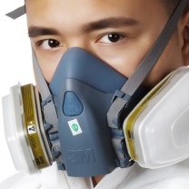 3M 硅胶舒适型半面罩标准号半面具七件套 7502 整体硅胶7502+6006 综合毒气防护套装组合7件套 
