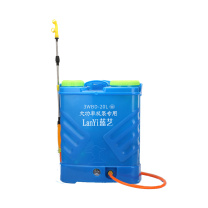蓝艺 20L电动喷雾器背负式智能双泵高压12v蓄电池