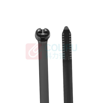 中云智创 国标不锈钢嵌片式尼龙扎带 ZYZC-ZD-4-33 8*240mm (黑色) (100条/包)