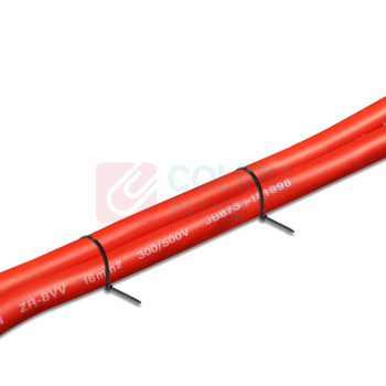 中云智创 国标不锈钢嵌片式尼龙扎带 ZYZC-ZD-4-33 8*240mm (黑色) (100条/包)
