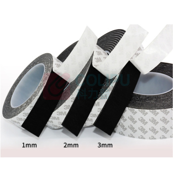 3M EVA双面防震加厚胶带 宽20mm*长5m*厚2mm (黑色)