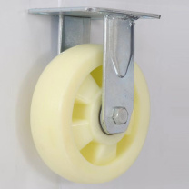 城意 重型白尼龙万向轮 4寸 45mm*100mm安装孔距:75mm*85mm (白色)