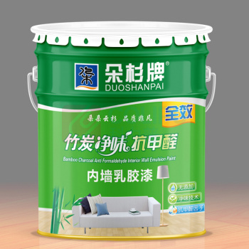 朵杉 竹炭净味抗甲醛 内墙乳胶漆 20kg (11PB10天(铁)蓝)