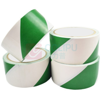荃玟 QM 安全警示胶带 60mm*33m 6cm*33m (绿白色) 60卷/箱