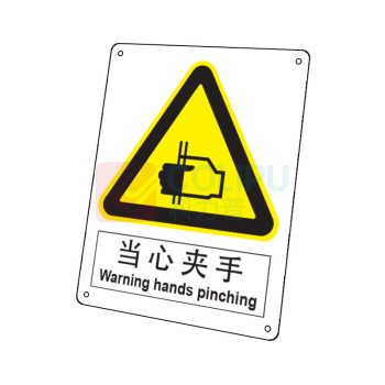 嘉辽 自粘性乙烯 当心夹手,中英文 BS0222 150*200mm 单个装