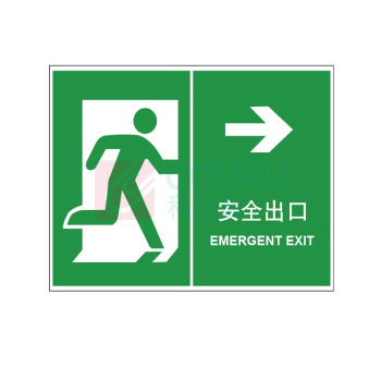 嘉辽 ABS工程塑料 安全出口 BS0650 向左250*315mm 单个装