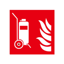 嘉辽 ABS工程塑料 推车 灭火器 BS0747 250*250mm 单个装