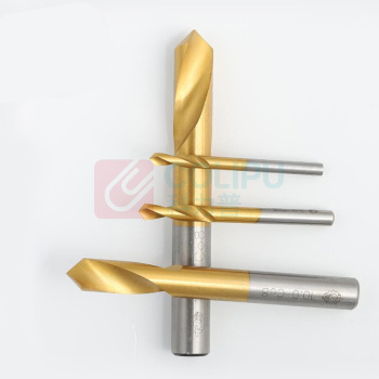 天工 高速钢镀钛90度定心钻 3mm