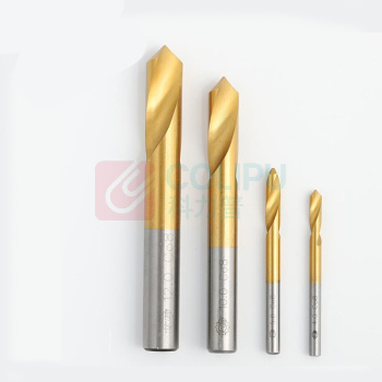 天工 高速钢镀钛90度定心钻 3mm
