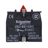 施耐德电气 Schneider Electric 按钮指示装置附件 触点模块 ZB2BE102C 10只