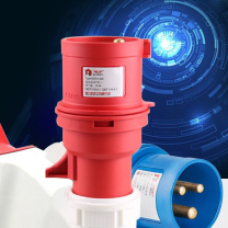 德力西电气 DELIXI ELECTRIC 3芯32A单相航空插头IP44防尘防水220V工业插头DHADEP2023U