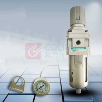 pneulead 过滤减压阀 0.1-1Mpa 0-12bar 接口管径G3-8 尺寸不大于53*230mm 