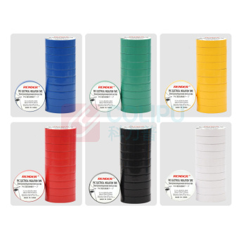 瑞得泰 PVC超薄电工胶带 1020 0.10mmx18mmx20m 20卷/包 (红) 总厚度：0.10±0.01mm 拉伸强度：20N/cm 伸长率：160% 粘着力：0.38kg/25mm 电气强度：40KV/mm