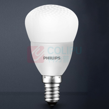 飞利浦 PHILIPS 球泡 6.5W E14 6500K 220V 12个/箱 恒亮型LED小球泡真彩版