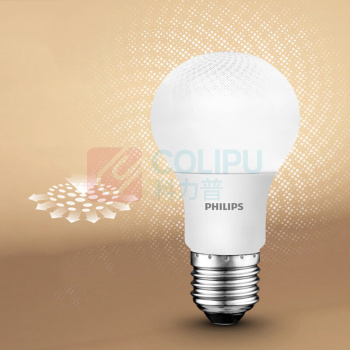 飞利浦 PHILIPS 球泡 8W E27 6500K 230V 12个/箱 恒亮型LED小球泡真彩版