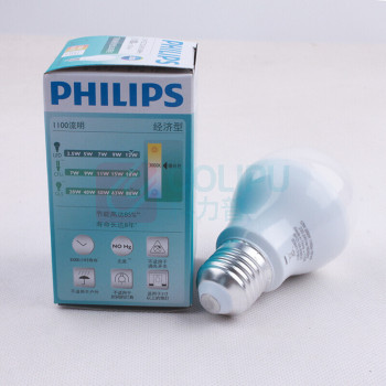 飞利浦 PHILIPS 球泡 9W E27 3000K 12个/箱 经济型LED球泡